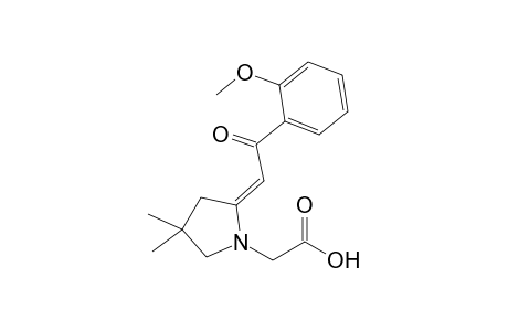 {4,4-Dimethyl-2-[2'-oxo-2'-(2"-methoxyphenyl)ethylidene]-pyrrolidin-1'-yl}acetic acid