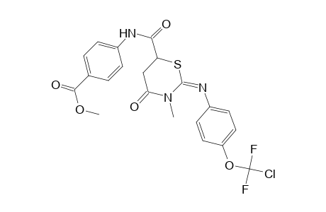 benzoic acid, 4-[[[(2E)-2-[[4-(chlorodifluoromethoxy)phenyl]imino]tetrahydro-3-methyl-4-oxo-2H-1,3-thiazin-6-