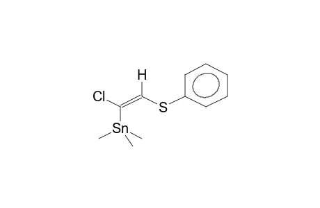 (E)-TRIMETHYL[1-CHLORO-2-PHENYLTHIOVINYL]STANNANE