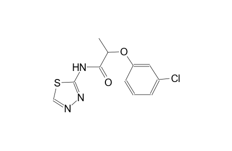 2-(3-chlorophenoxy)-N-(1,3,4-thiadiazol-2-yl)propanamide