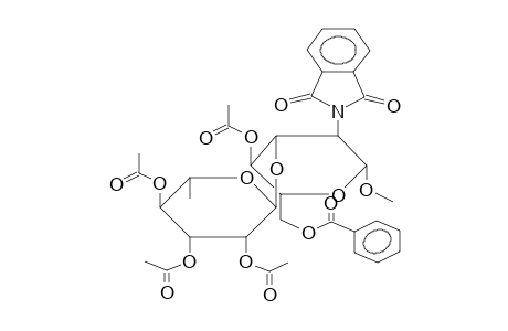 METHYL 4-O-ACETYL-3-O-(2,3,4-TRI-O-ACETYL-ALPHA-L-RHAMNOPYRANOSYL)-6-O-BENZOYL-2-DEOXY-2-PHTHALIMIDO-BETA-D-GLUCOPYRANOSIDE