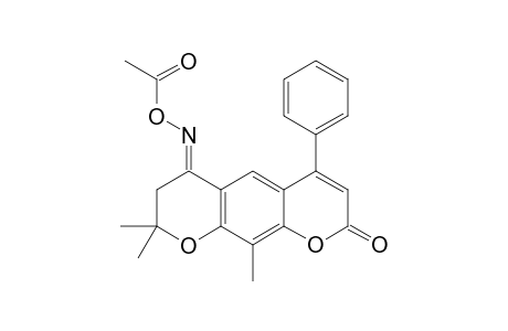 8,8,9-TRIMETHYL-4-PHENYL-7,8-DIHYDRO-2H,6H-PYRANO-[3,2-G]-CHROMENE-2,6-DINE-6-(O-ACETYLOXIME)