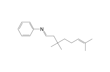 N-(R)-(3,3,7-Trimethyl-6-octenylidene)aniline