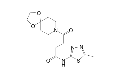 4-(1,4-dioxa-8-azaspiro[4.5]dec-8-yl)-N-(5-methyl-1,3,4-thiadiazol-2-yl)-4-oxobutanamide