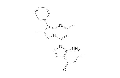 ethyl 5-amino-1-(2,5-dimethyl-3-phenylpyrazolo[1,5-a]pyrimidin-7-yl)-1H-pyrazole-4-carboxylate