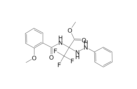 3,3,3-Trifluoro-2-(2-methoxy-benzoylamino)-2-(N'-phenyl-hydrazino)-propionic acid methyl ester