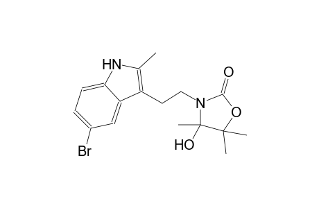 3-[2-(5-bromanyl-2-methyl-1H-indol-3-yl)ethyl]-4,5,5-trimethyl-4-oxidanyl-1,3-oxazolidin-2-one