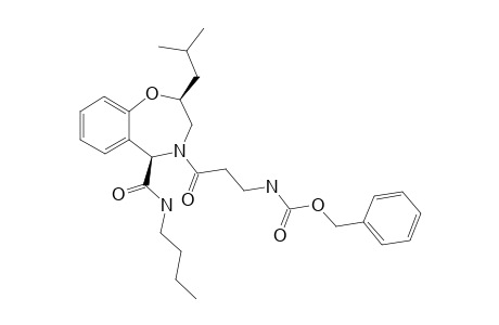 4-[3-(BENZYLOXYCARBONYLAMINO)-PROPIONYL]-N-BUTYL-2-ISOBUTYL-2,3,4,5-TETRAHYDROBENZO-[F]-[1,4]-OXAZEPINE-5-CARBOXAMIDE;MAJOR-ROTAMER