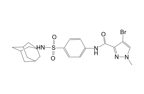 N-{4-[(1-adamantylamino)sulfonyl]phenyl}-4-bromo-1-methyl-1H-pyrazole-3-carboxamide