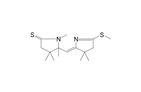 5-(3,3-Dimethyl-5-methylthio-3,4-dihydropyrrol-2-ylidenemethyl)-1,4,4,5-tetramethylpyrrolidine-2-thione