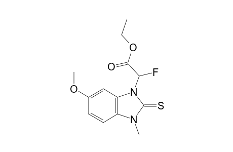 Ethyl 2-fluoro-2-(6-methoxy-3-methyl-2-thioxo-2,3-dihydro-1H-benzo[d]imidazol-1-yl)acetate
