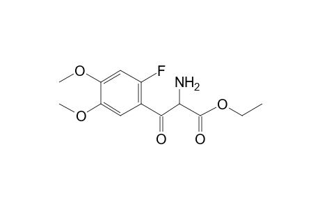 Ethyl 2-amino-3-(2-fluoro-4,5-dimethoxyphenyl)-3-oxopropanoate