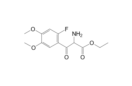 Ethyl 2-amino-3-(2-fluoro-4,5-dimethoxyphenyl)-3-oxopropanoate