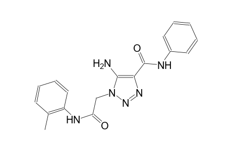 5-amino-1-[2-oxo-2-(2-toluidino)ethyl]-N-phenyl-1H-1,2,3-triazole-4-carboxamide