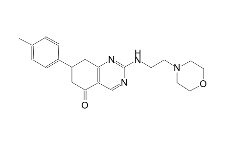 7-(4-methylphenyl)-2-{[2-(4-morpholinyl)ethyl]amino}-7,8-dihydro-5(6H)-quinazolinone