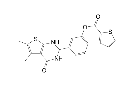 3-(5,6-dimethyl-4-oxo-1,2,3,4-tetrahydrothieno[2,3-d]pyrimidin-2-yl)phenyl 2-thiophenecarboxylate