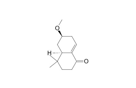 1(2H)-Naphthalenone, 3,4,4a,5,6,7-hexahydro-6-methoxy-4,4-dimethyl-, trans-(.+-.)-