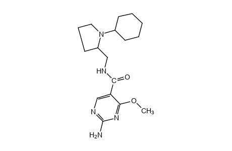 2-amino-N-[(1-cyclohexyl-2-pyrrolidinyl)methyl]-4-methoxy-5-pyrimidine carboxamide