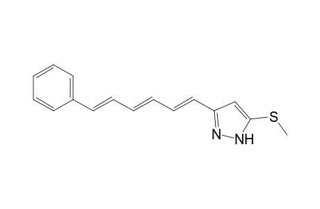 5-METHYLTHIO-3-(6-PHENYL-1,3,5-HEXATRIENYL)-PYRAZOLE