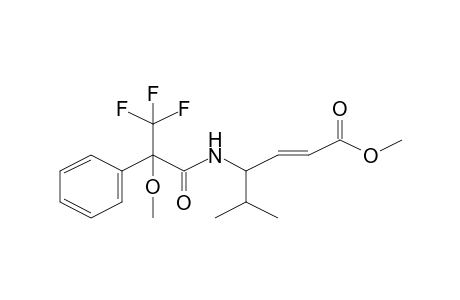 2-Hexenoic acid, (E,4S)-4-[(S)-.alpha.-methoxy-.alpha.-(trifluoromethylphenylacetyl)amino]-5-methyl-, methyl ester