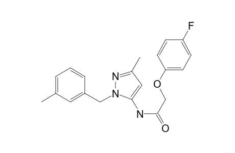 Acetamide, 2-(4-fluorophenoxy)-N-[3-methyl-1-[(3-methylphenyl)methyl]-1H-pyrazol-5-yl]-