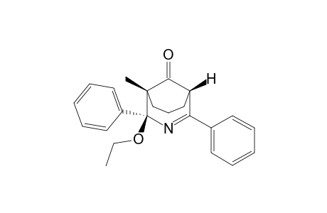 (1.alpha.,4.alpha.,5.alpha.)-4-Ethoxy-5-methyl-2,4-diphenyl-3-azabicyclo[3.3.1]non-2-en-9-one