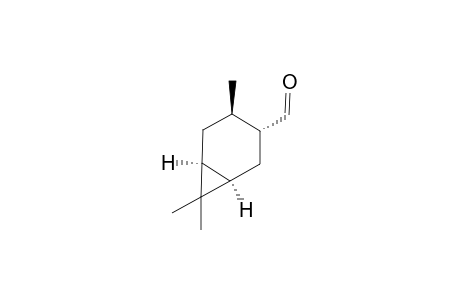 trans-3,7,7-Trimethylbicyclo(4.1.0)-heptane-4-carbaldehyde