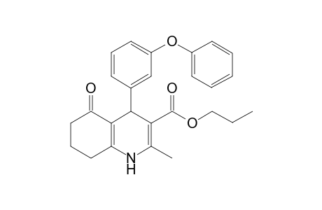 2-Methyl-5-oxo-4-(3-phenoxyphenyl)-4,6,7,8-tetrahydro-1H-quinoline-3-carboxylic acid propyl ester