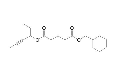 Glutaric acid, cyclohexylmethyl hex-4-yn-3-yl ester