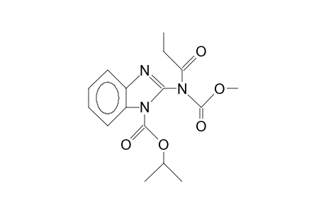 2-(carbomethoxy-propionyl-amino)benzimidazole-1-carboxylic acid isopropyl ester
