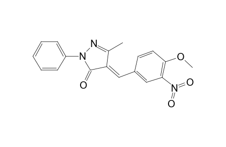 (4E)-4-(4-Methoxy-3-nitrobenzylidene)-5-methyl-2-phenyl-2,4-dihydro-3H-pyrazol-3-one