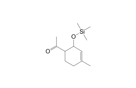 Ethanone, 1-[4-methyl-2-[(trimethylsilyl)oxy]-3-cyclohexen-1-yl]-, cis-(.+-.)-