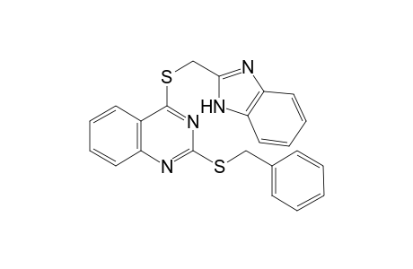 4-(1H-benzimidazol-2-ylmethylsulfanyl)-2-(phenylmethylsulfanyl)quinazoline