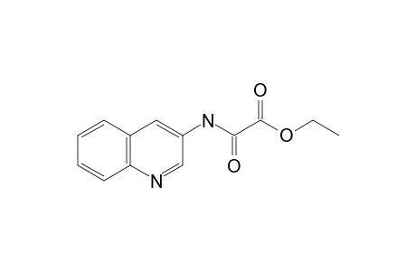 N-(3-quinolyl)oxamic acid, ethyl ester