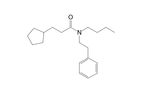 3-Cyclopentylpropionamide, N-(2-phenylethyl)-N-butyl-