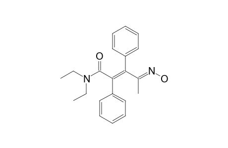 (E,E)-N,N-Diethyl-4-(hydroxyimino)-2,3-diphenyl-2-pentenamide