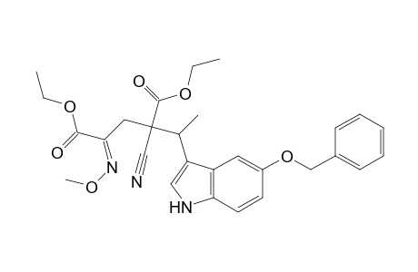 Ethyl 5-(5-benzyloxy-3-indolyl)-4-cyano-4-ethoxycarbonyl-2-(methoxyimino)hexanoate