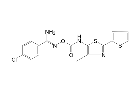 p-chloro-O-{[4-methyl-2-(2-thienyl)-5-thiazolyl]carbamoyl}benzamidoxime