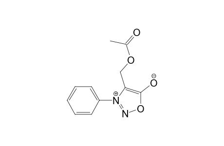 4-(hydroxymethyl)-3-phenylsydnone, acetate (ester)