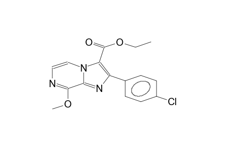 8-METHOXY-3-ETHOXYCARBONYL-2-(4'-CHLOROPHENYL)-IMIDAZO-[1,2-A]-PYRAZINE