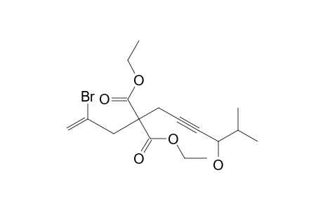 Diethyl 2-bromo8-hydroxy-9-methyldec-1-ene-6-yne-4,4-dicarboxylate