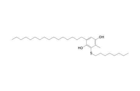 1,4-Benzenediol, 5-hexadecyl-2-methyl-3-(octylthio)-