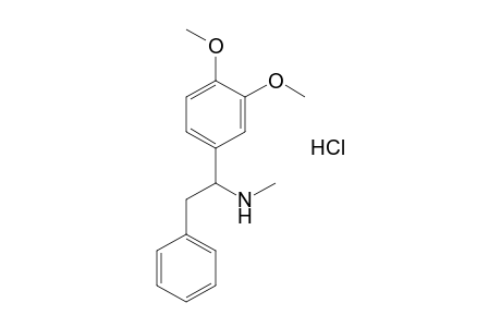 1-(3,4-dimethoxyphenyl)-N-methyl-2-phenylethylamine, hydrochloride