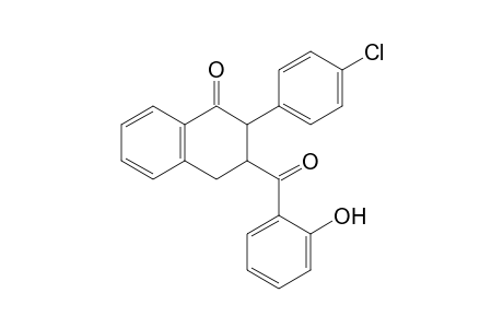 3-(4-CHLOROPHENYL)-4-OXO-1,2,3,4-TETRAHYDRO-2-NAPHTHYL-2-HYDROXYPHENYL-KETONE