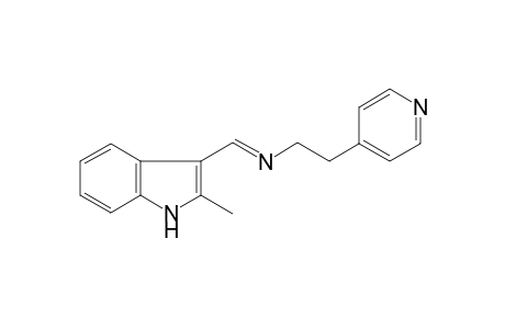 N-[(E)-(2-Methyl-1H-indol-3-yl)methylidene]-2-(4-pyridinyl)ethanamine