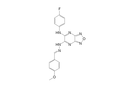 5-(4-Fluoroanilino)-6-[(4-methoxybenzylidene)hydrazino]furazano[3,4-b]pyrazine