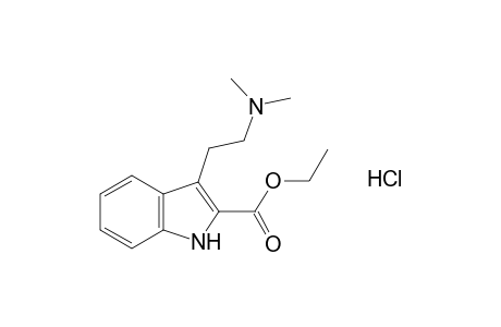 3-[2-(dimethylamino)ethyl]indole-2-carboxylic acid, ethyl ester, monohydrochloride