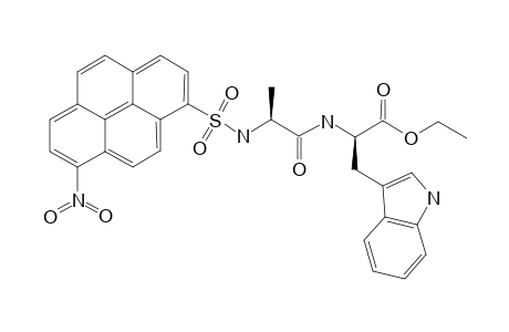 N-(1-(8-Nitropyrenesulfonyl)]-L-alanine-L-tryptophan ethyl ester