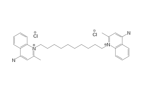 1,1'-decamethylenebis[4-amino-2-methylquinolinium]dichloride