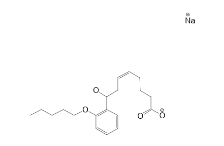 SODIUM-8-HYDROXY-8-(2-PENTYLOXYPHENYL)-OCT-5-ENOATE